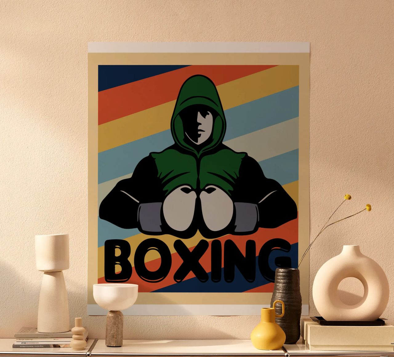 boxen retro kunst design Poster von ririedis