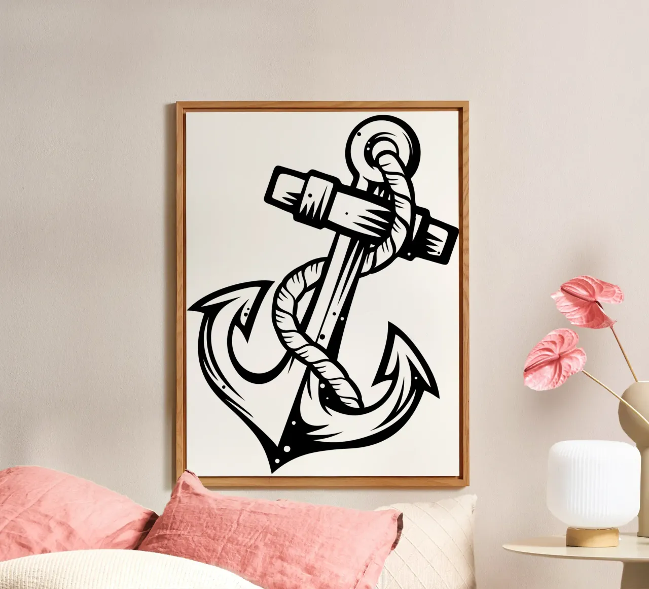 ancora navy art design alluminio dibond da ririedis