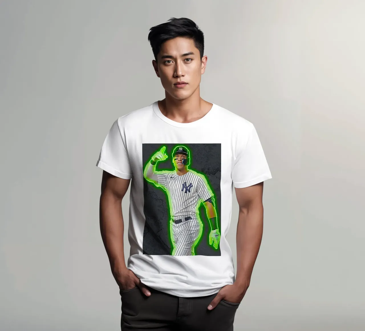 Kunst von Aaroon Judge T-Shirt von neonartroom