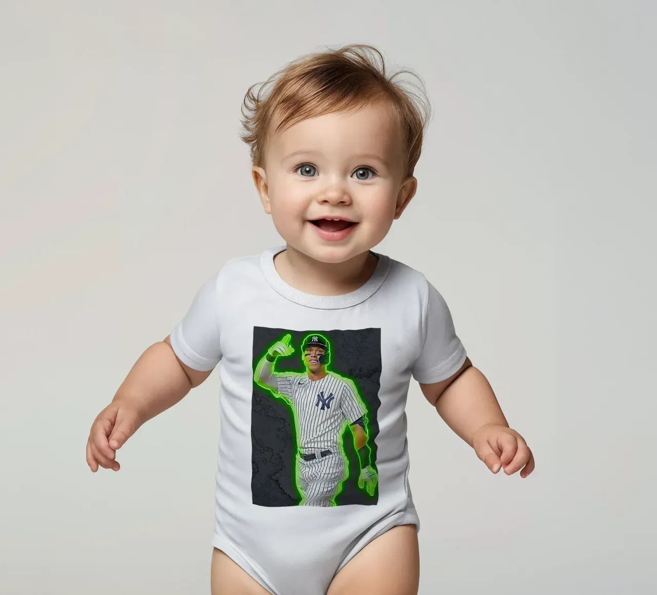 Kunst von Aaroon Judge Kurzarm Babybody von neonartroom