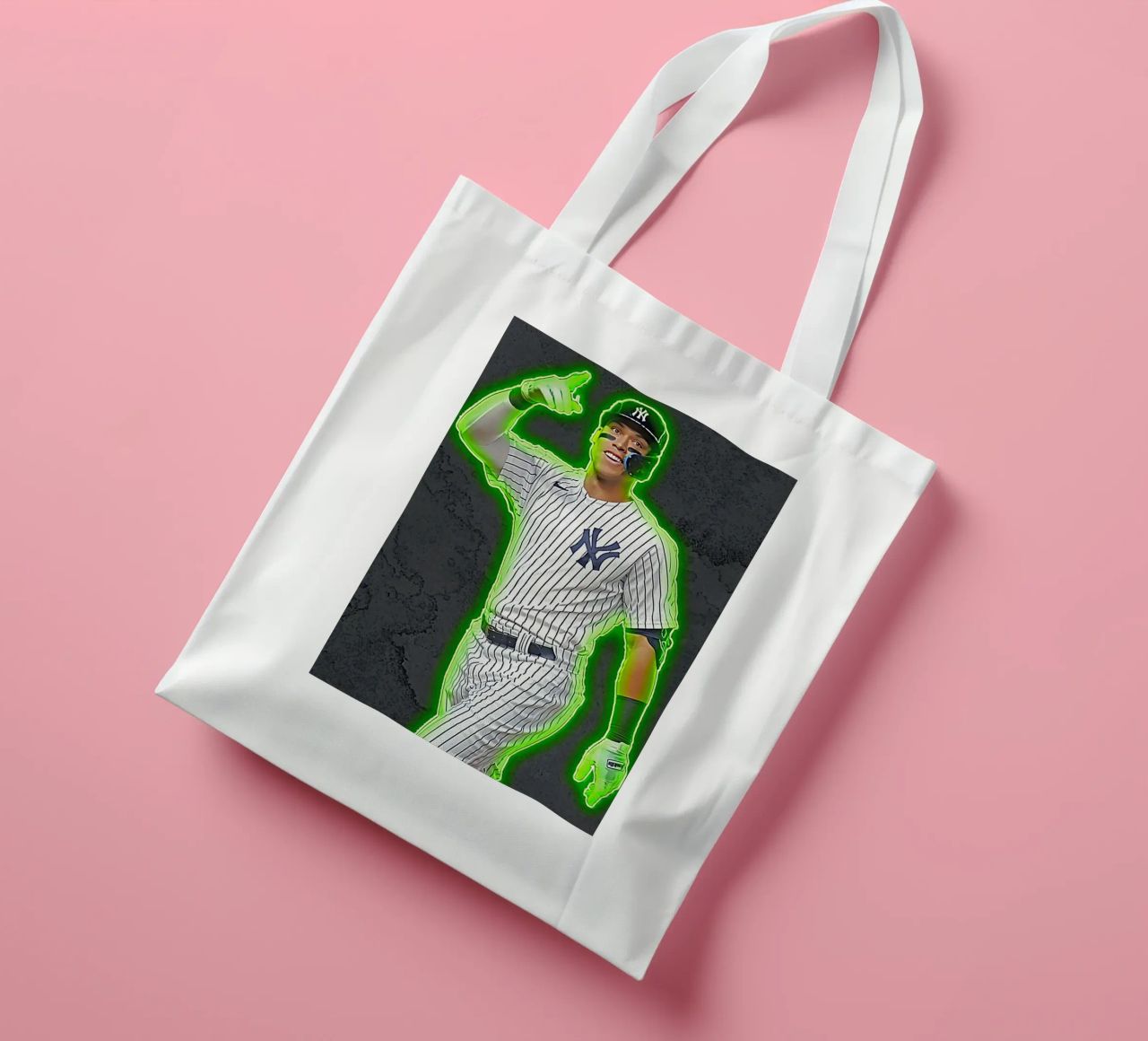 Arte di Aaroon Judge borsa in juta da neonartroom