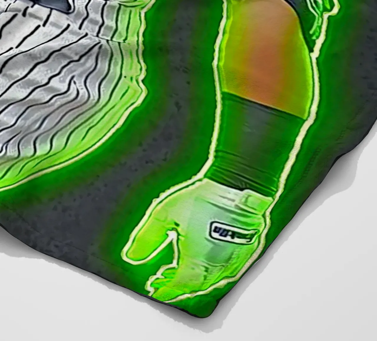 Arte di Aaroon Judge coperta in pile da neonartroom