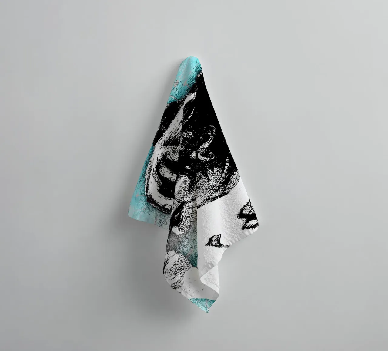 Art of Eilish towel by neonartroom