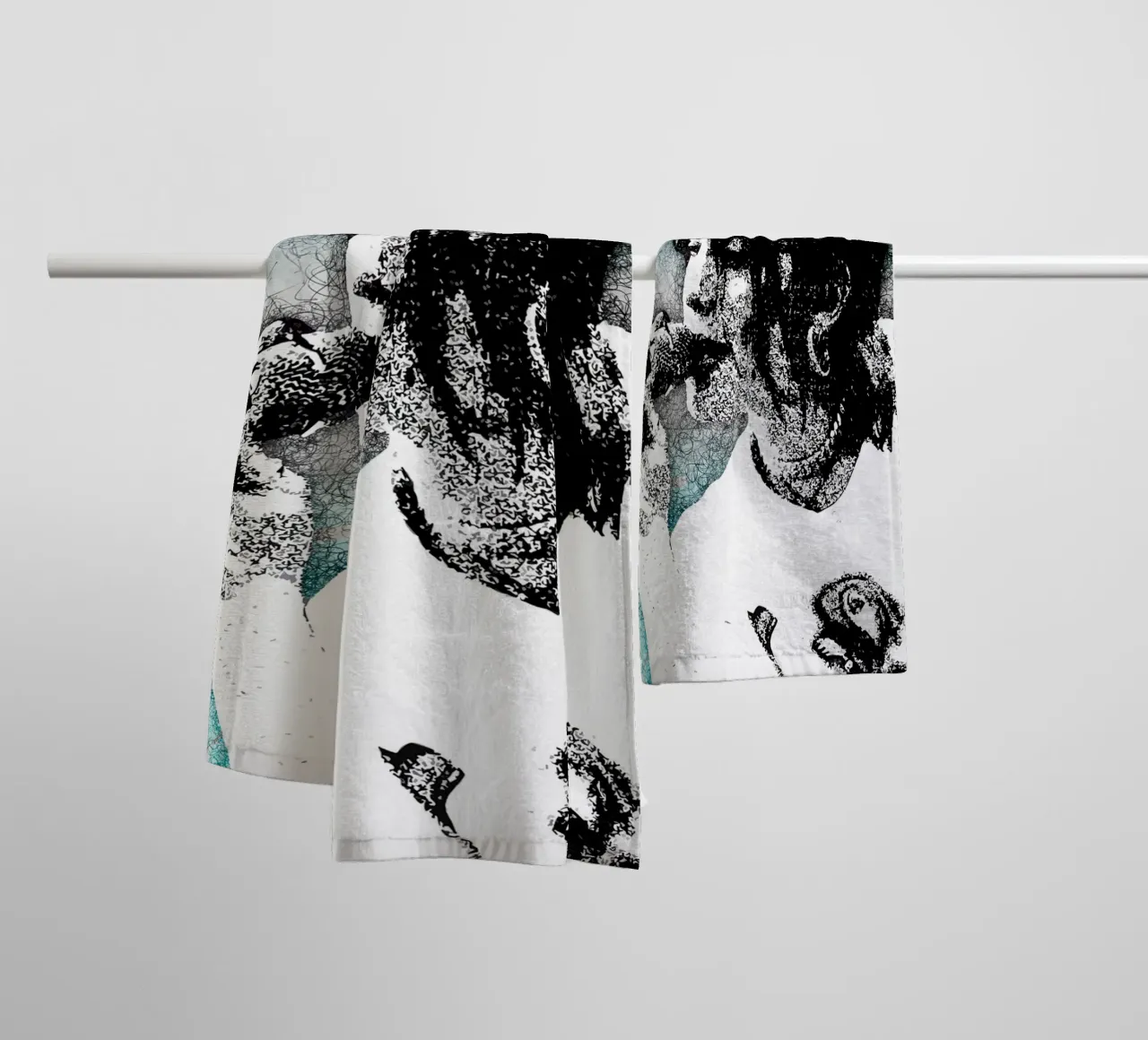 Art of Eilish towel by neonartroom