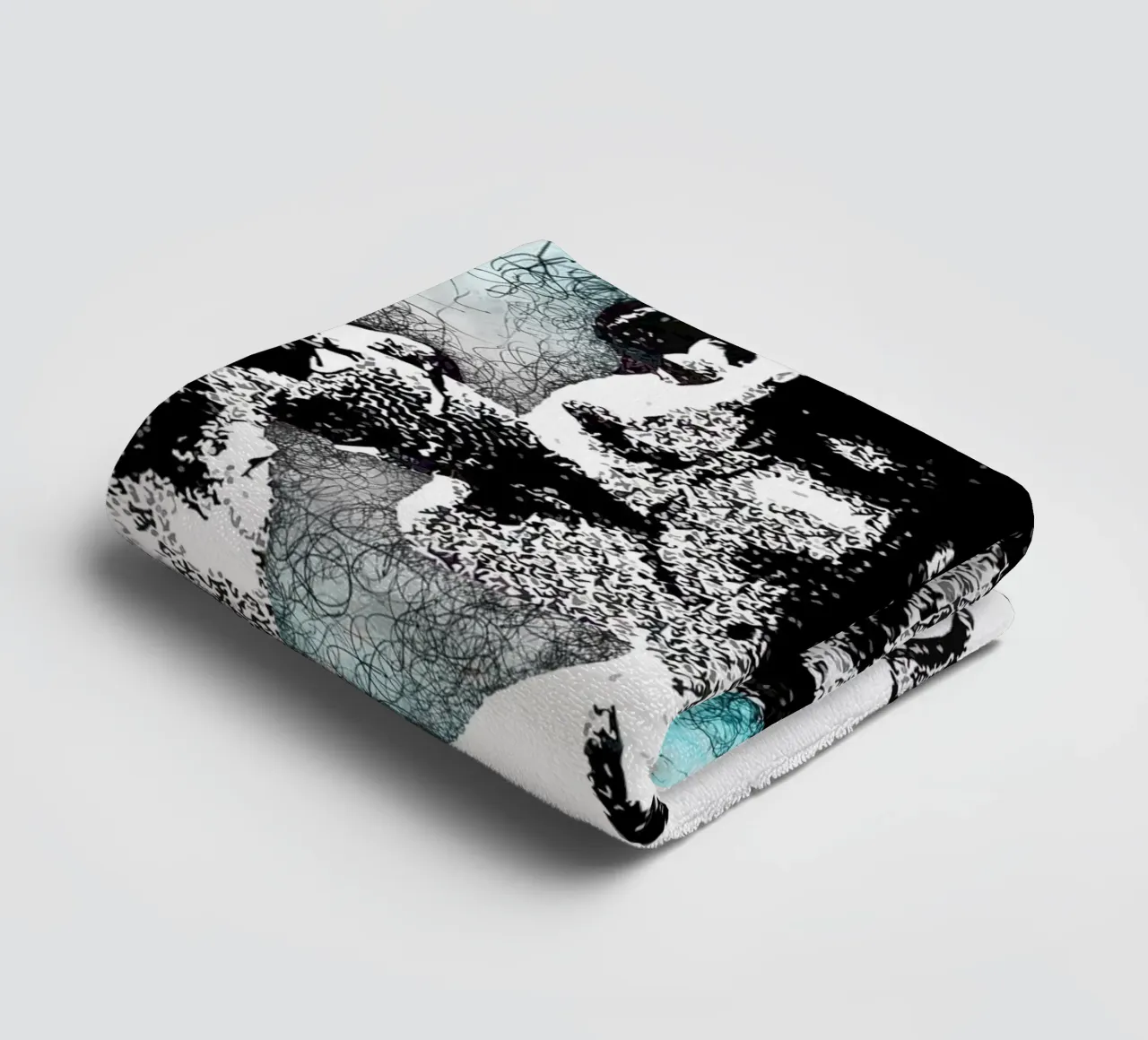 Art of Eilish towel by neonartroom