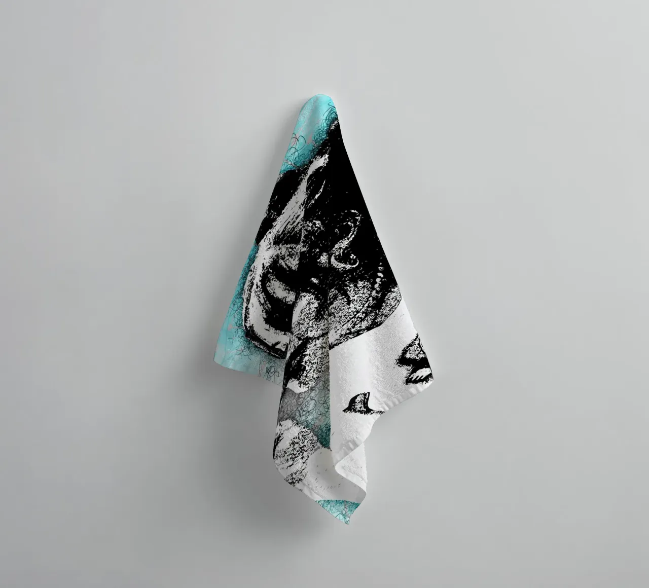 Art of Eilish towel by neonartroom