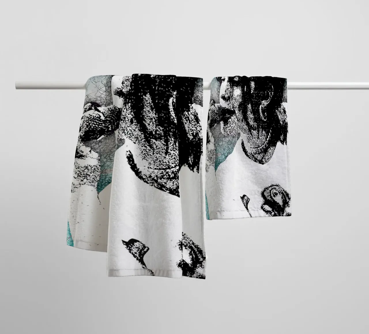 Art of Eilish towel by neonartroom