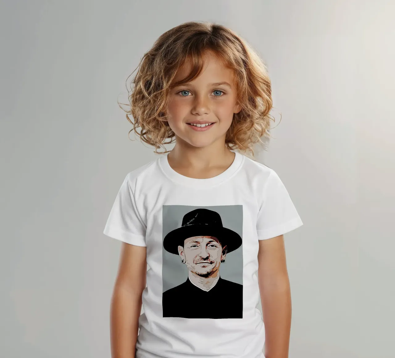 Chester Hat kids t-shirt by neonartroom