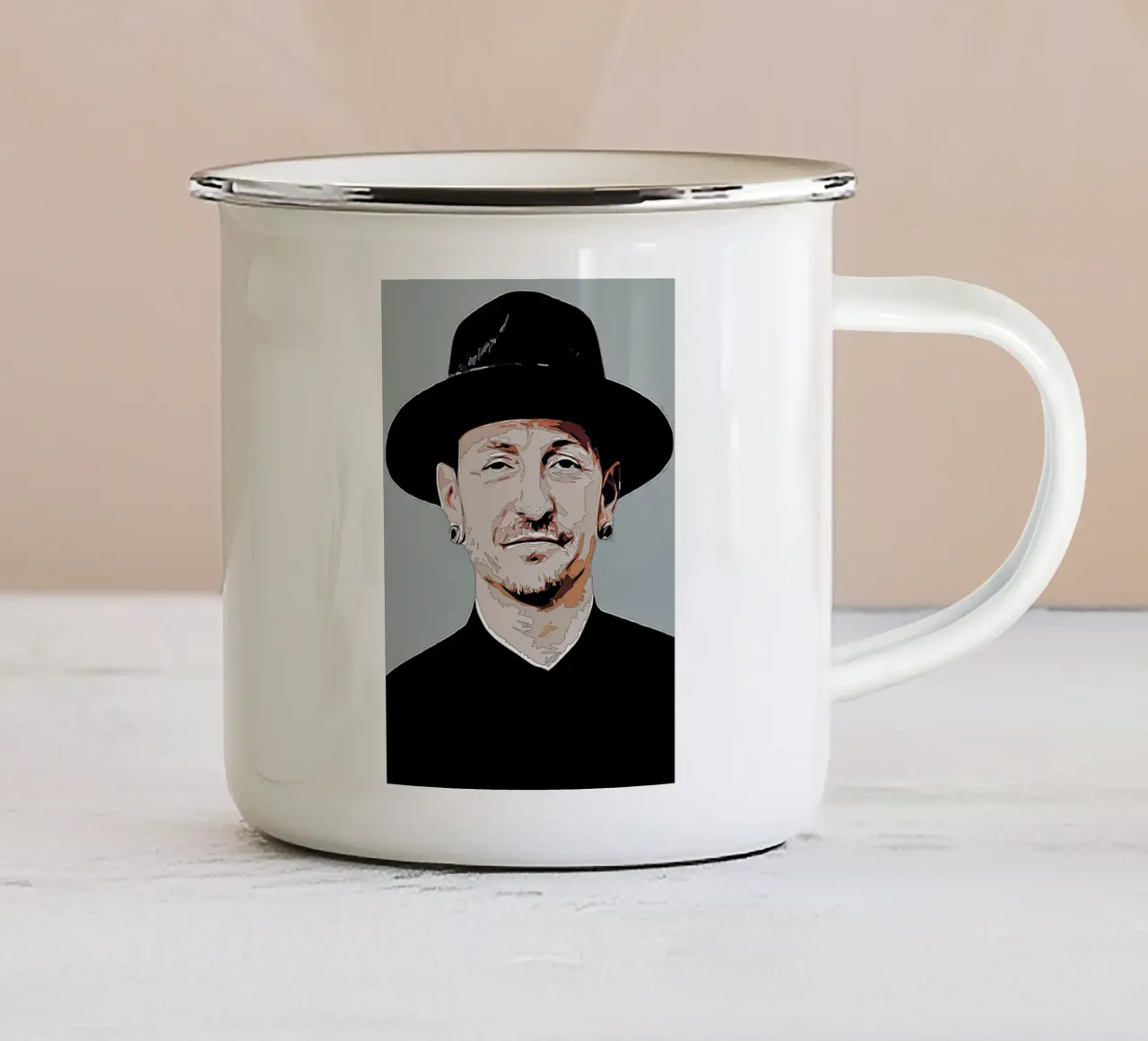 Cappello Chester tazza in smalto da neonartroom