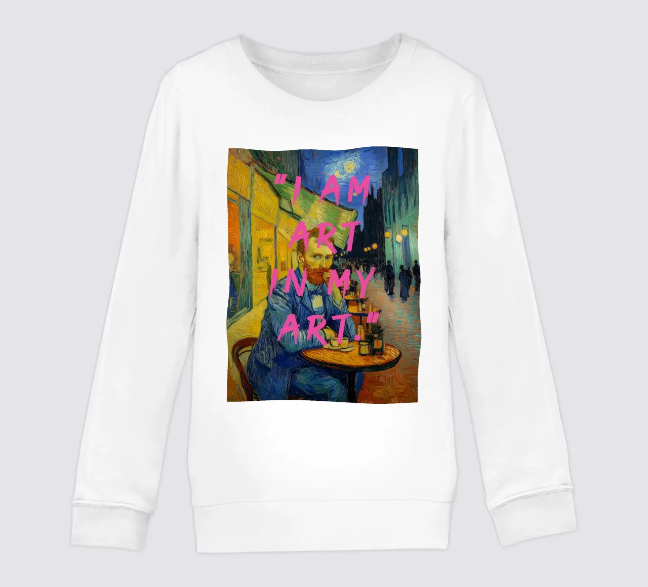 Van Gogh ich bin kunst felpa bambino da Carinaprint