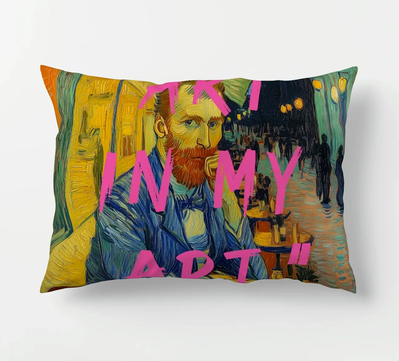 Van Gogh ich bin kunst cuscino da Carinaprint
