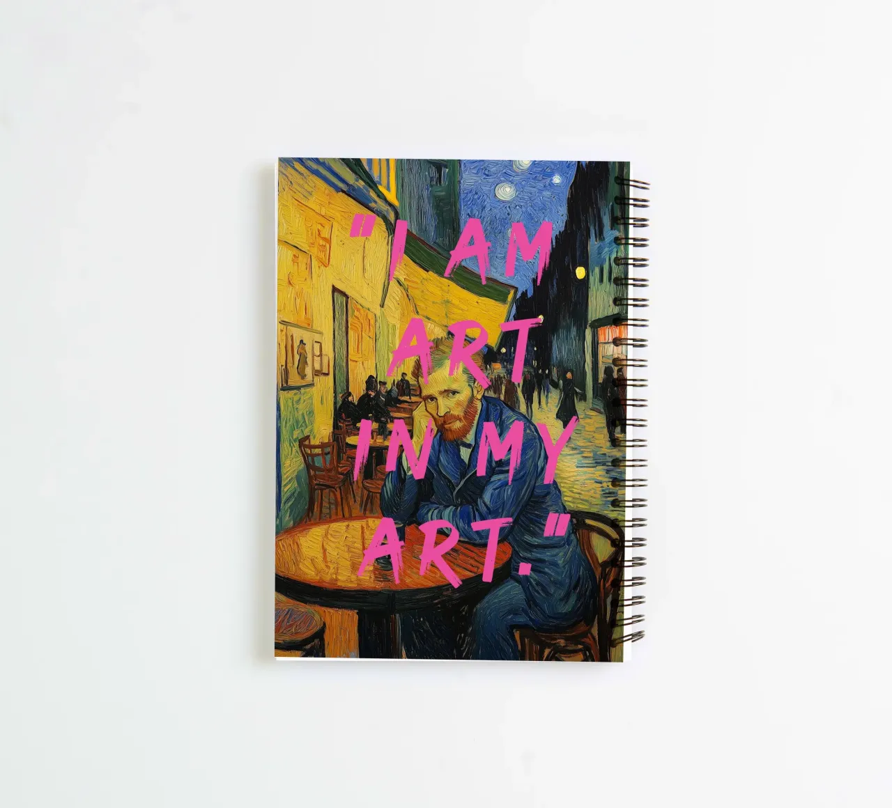 Vincent ich bin Kunst carnet à spirale de Carinaprint