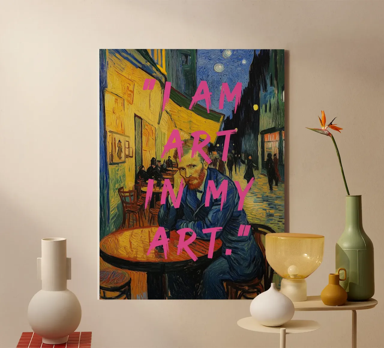 Vincent ich bin Kunst toile de Carinaprint