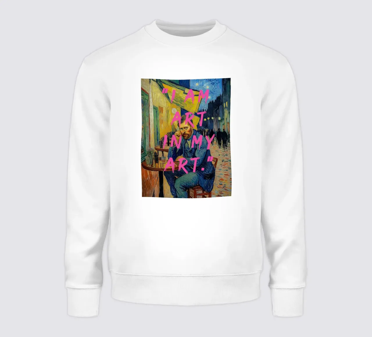 Café Vincent ich bin Kunst sudadera de Carinaprint