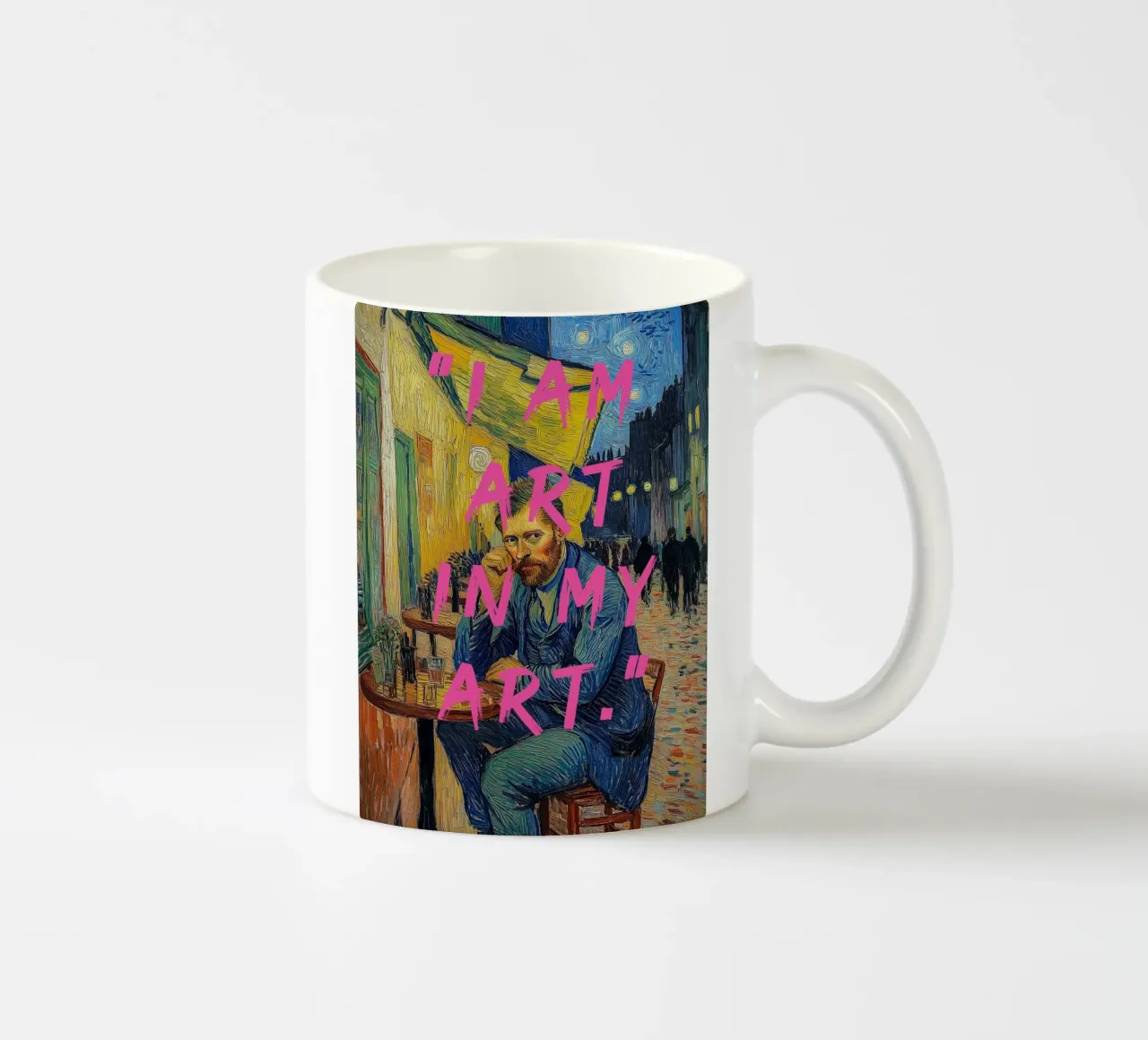 Caffè Vincent ich bin Kunst tazza in ceramica da Carinaprint
