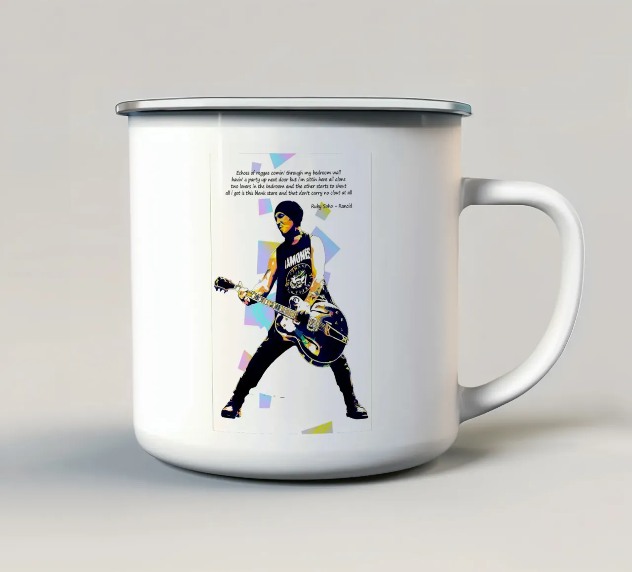 La leggenda di Tim Armstrong tazza in smalto da neonartroom