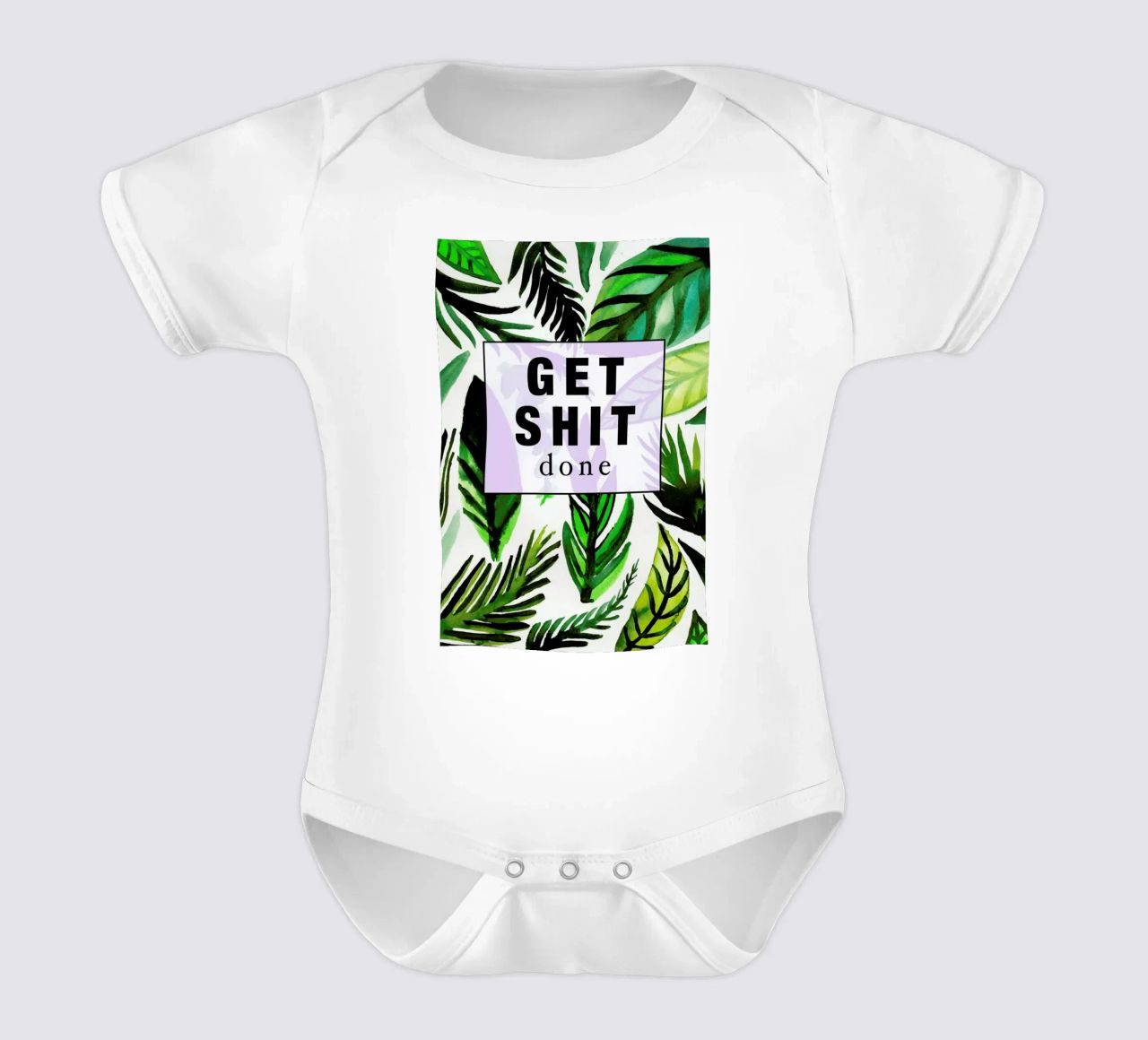Get Shit Done body neonato maniche corte da Vasare Nar