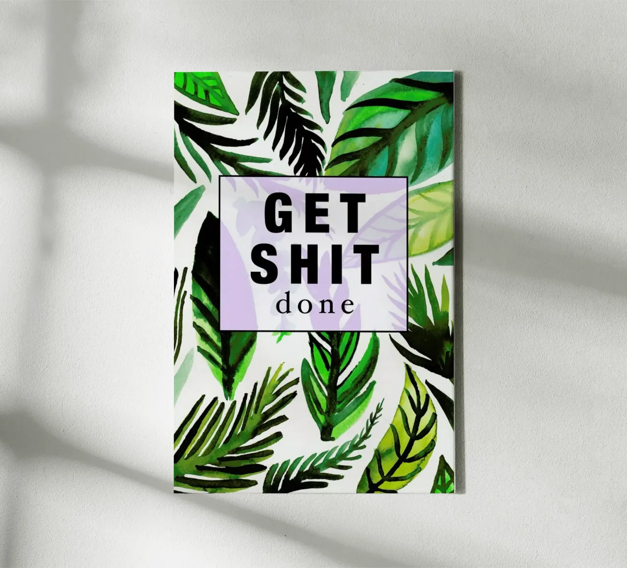 Get Shit Done canvas with Floater frame by Vasare Nar