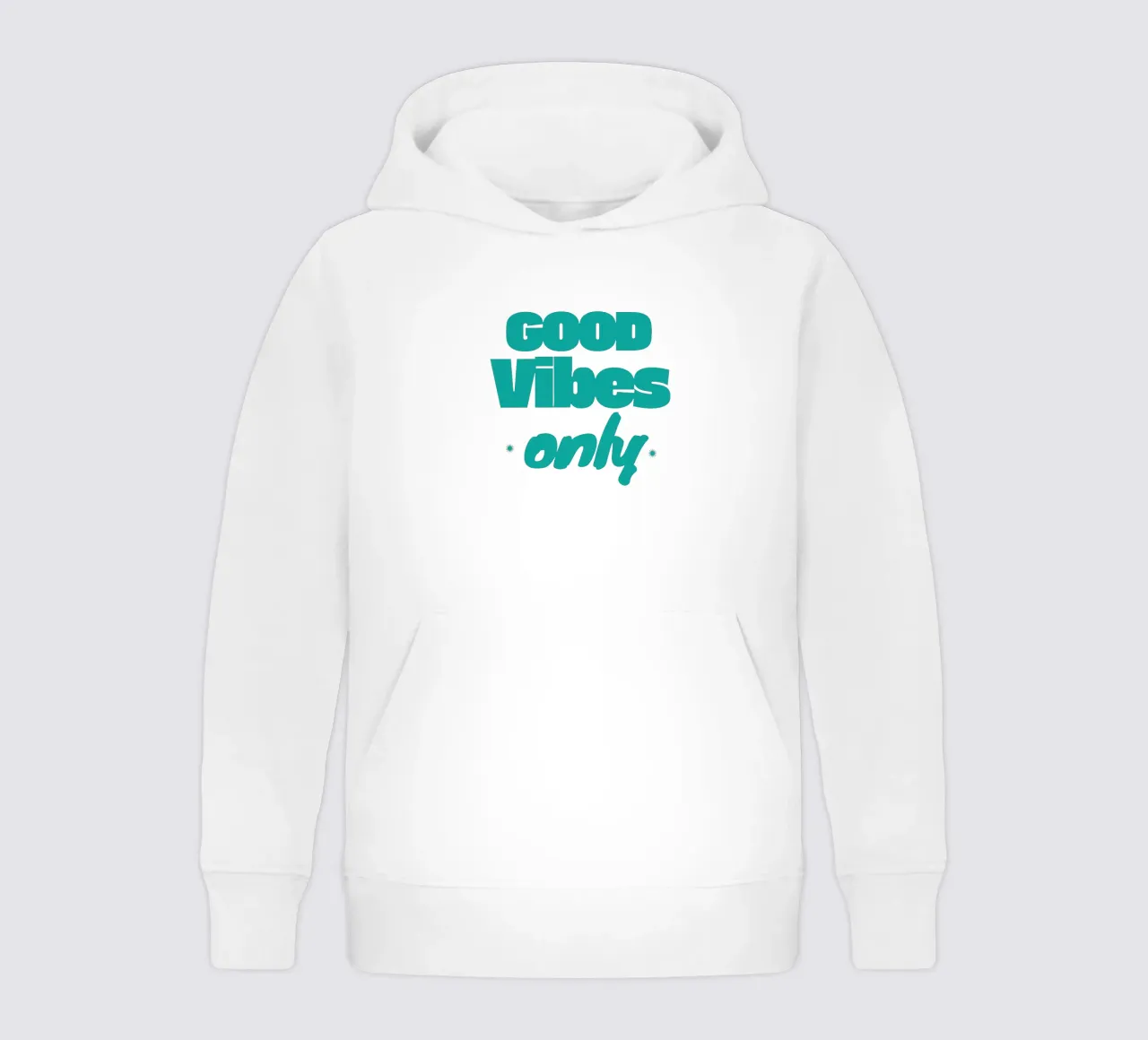 Solo Good Vibes felpa bambino con cappuccio da Gunawan Rb