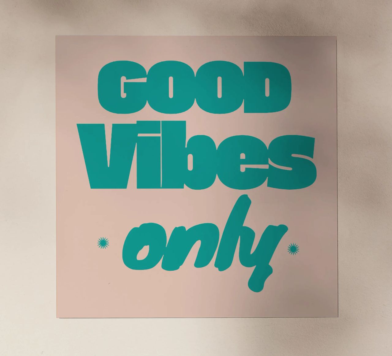 Solo Good Vibes pellicola backlit da Gunawan Rb