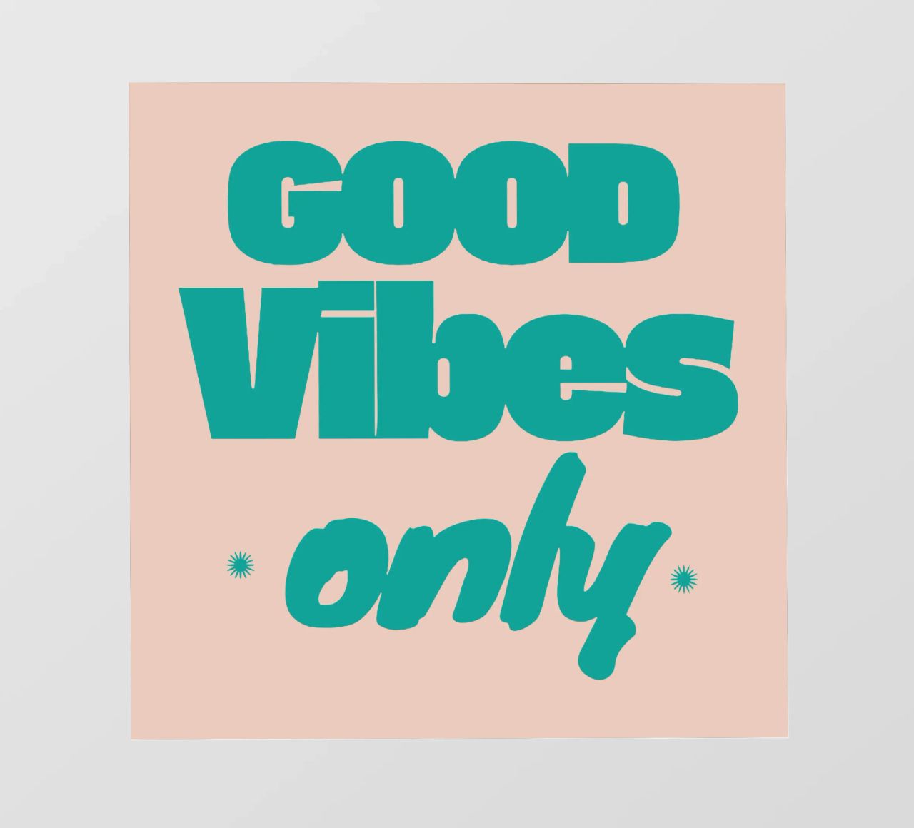 Solo Good Vibes pellicola backlit da Gunawan Rb