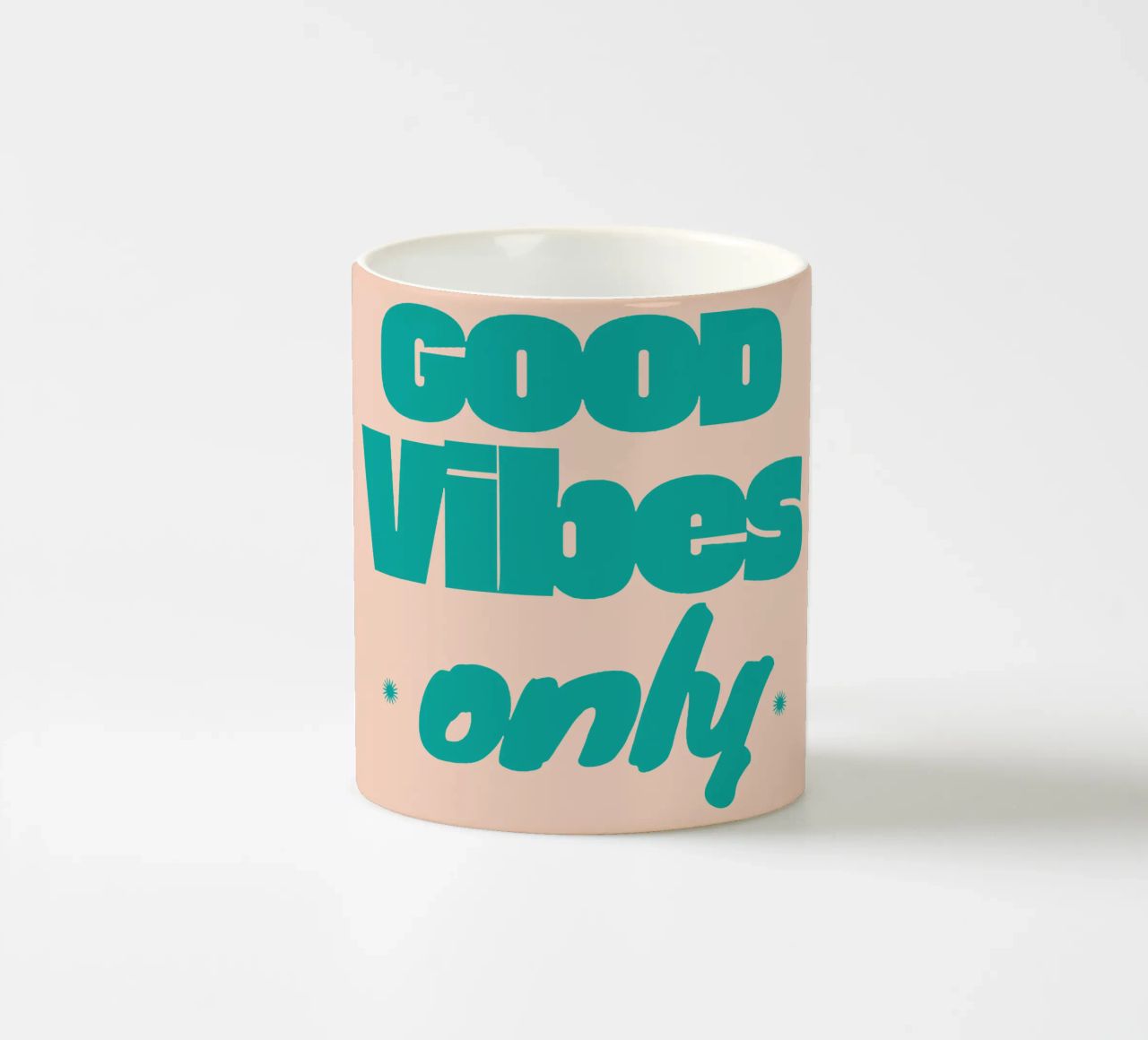 Solo Good Vibes tazza in ceramica da Gunawan Rb