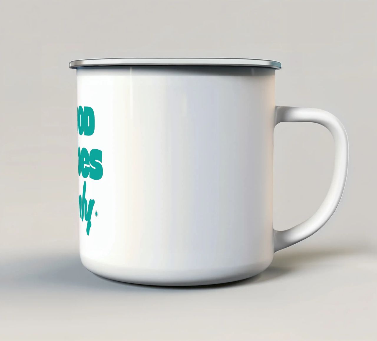 Solo Good Vibes tazza in smalto da Gunawan Rb