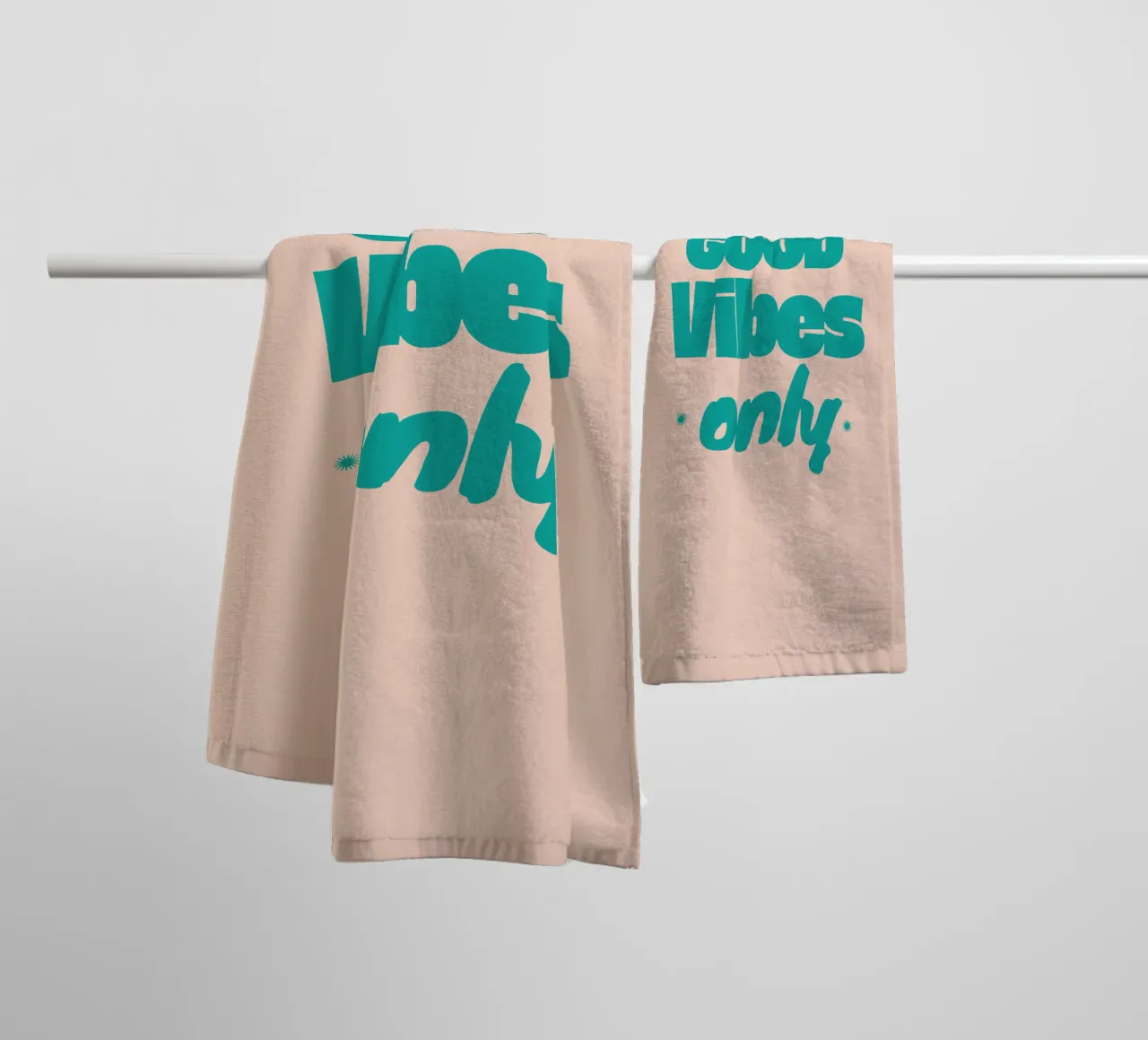 Good Vibes only towel by Gunawan Rb
