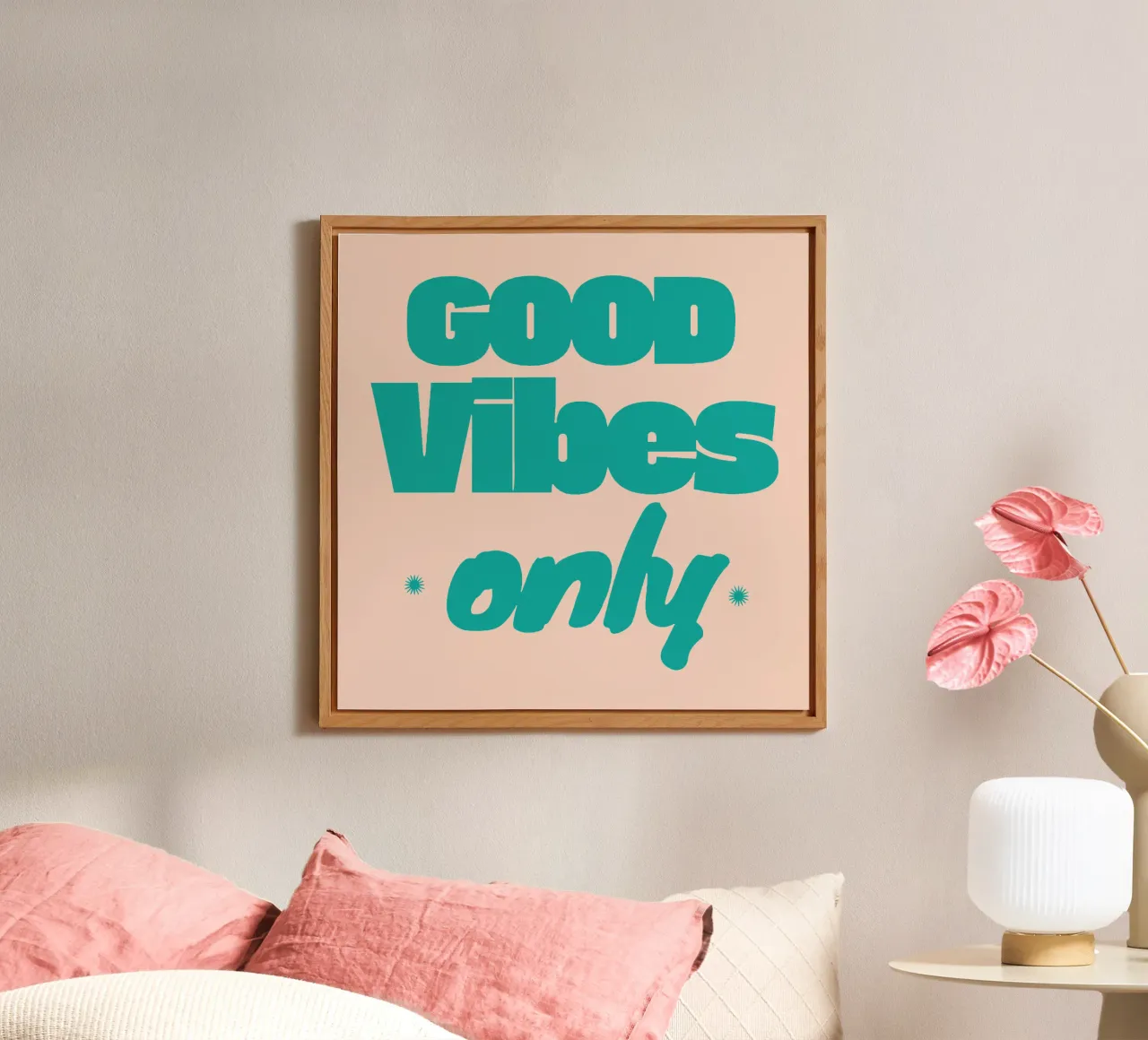 Solo Good Vibes alluminio dibond da Gunawan Rb