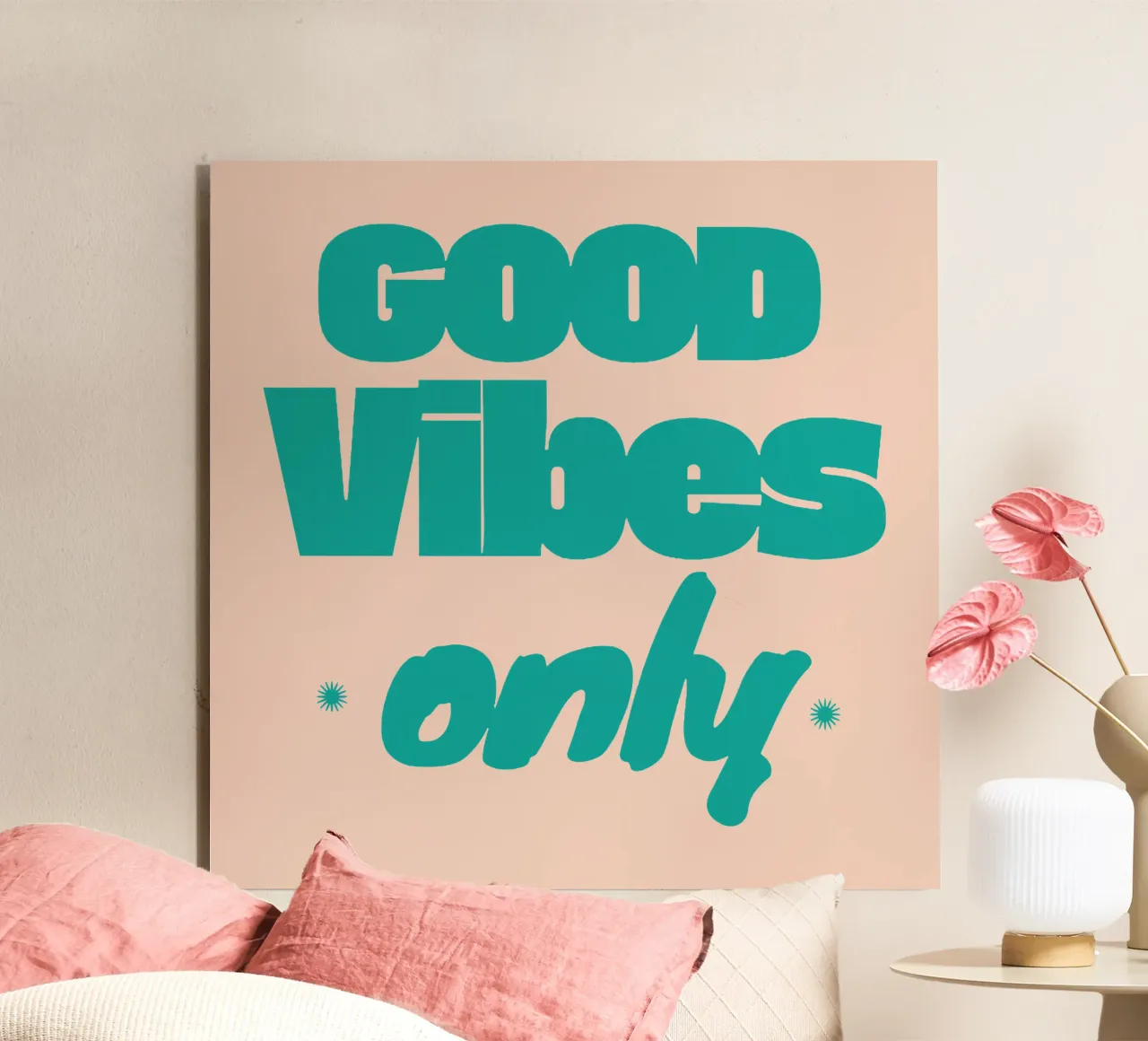 Solo Good Vibes alluminio dibond da Gunawan Rb