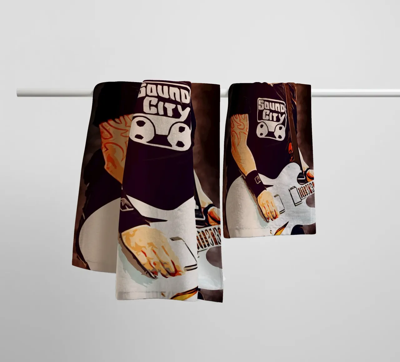 Story of Dave Ghrol towel by neonartroom