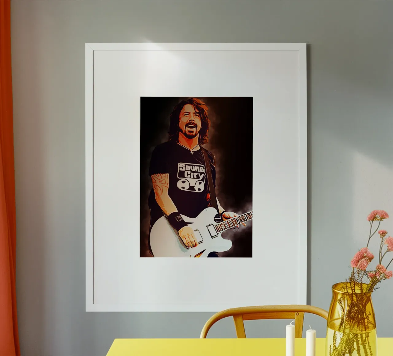 La storia di Dave Ghrol poster con telaio in plastica da neonartroom