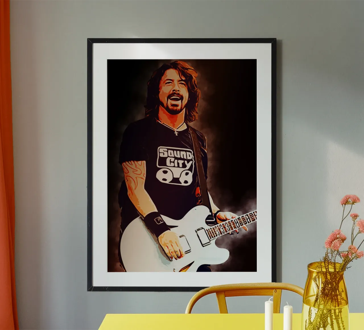 La storia di Dave Ghrol poster con telaio in plastica da neonartroom