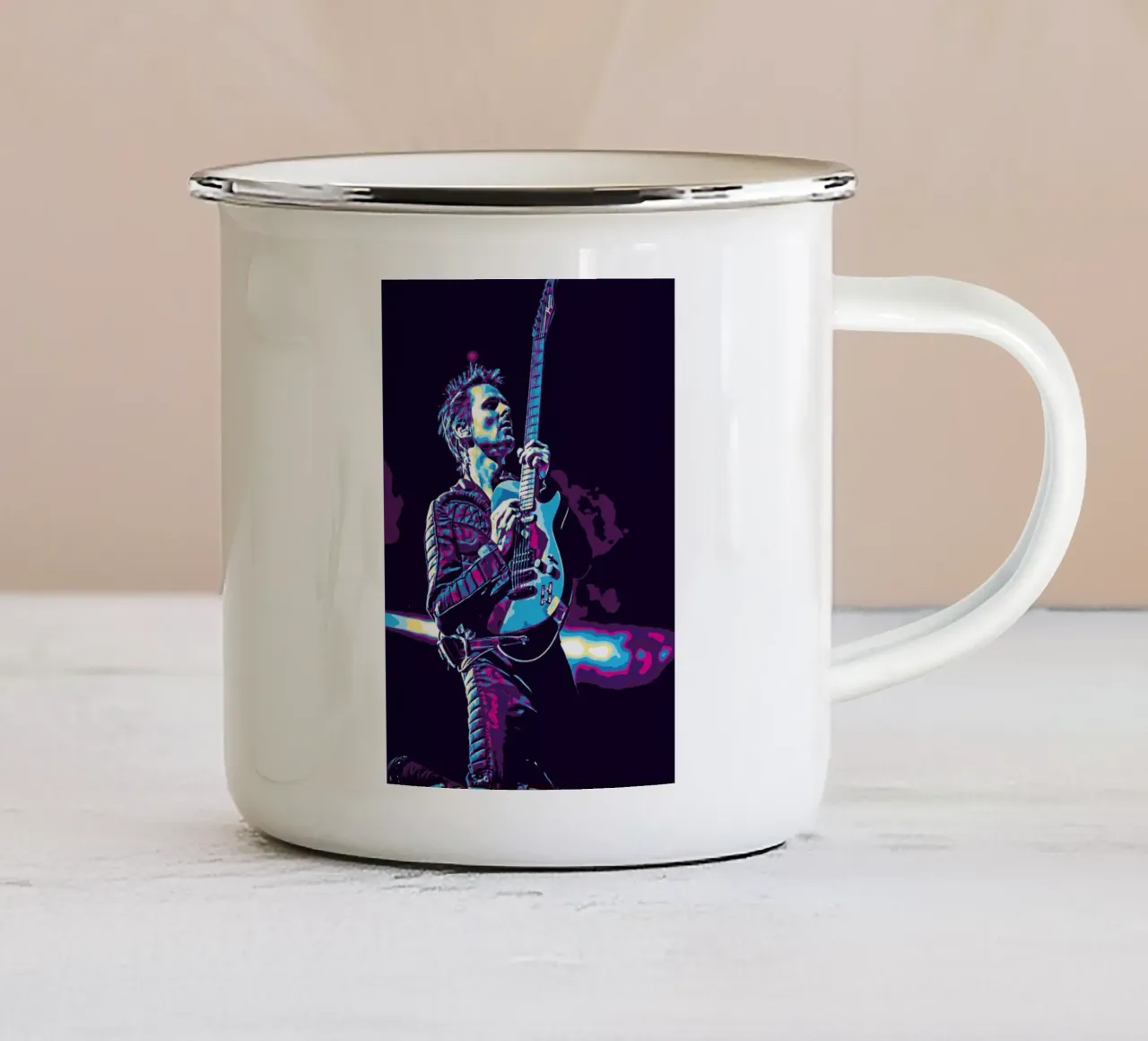 Citazioni di Matthew Bellamy tazza in smalto da neonartroom