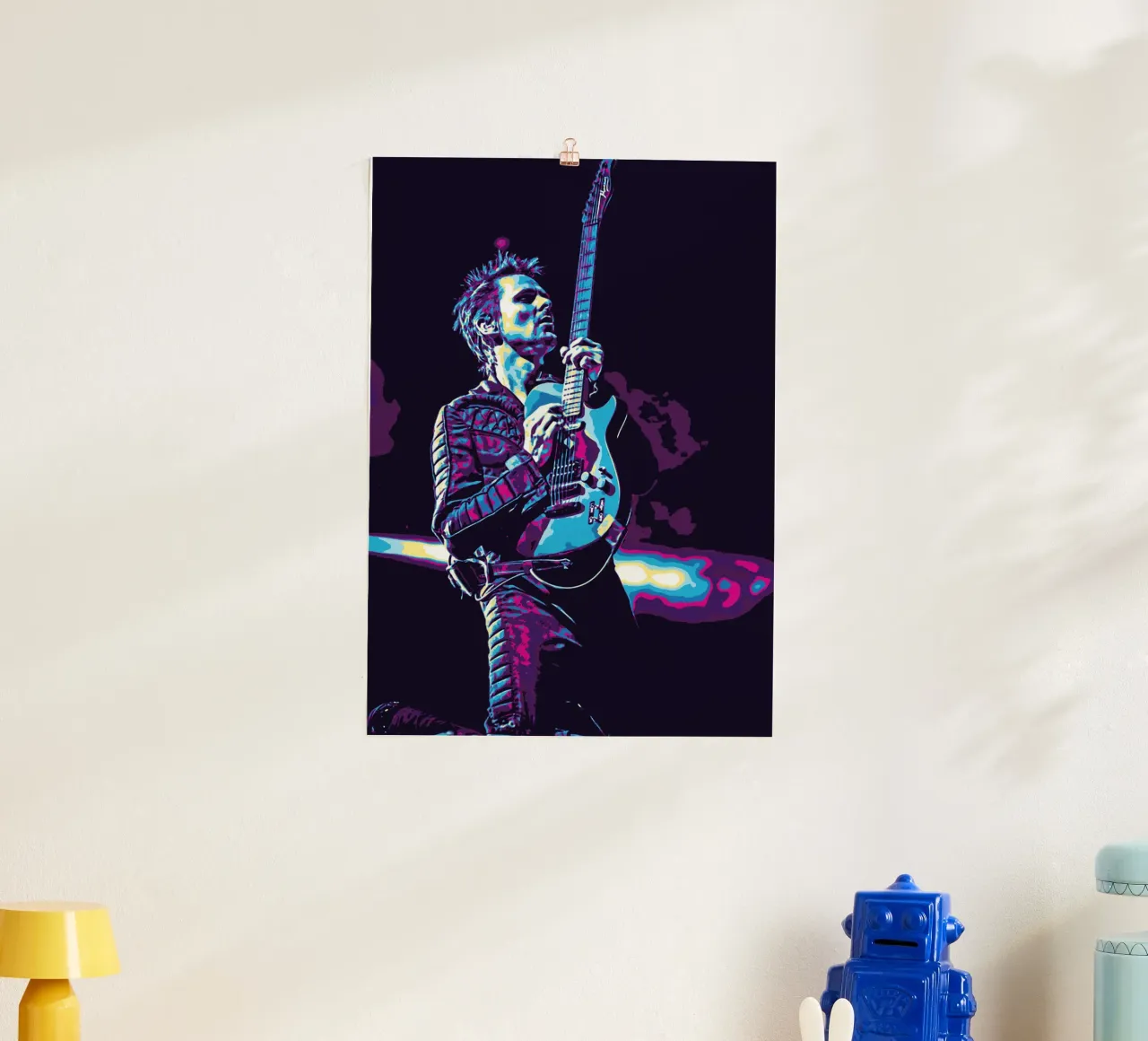 Citazioni di Matthew Bellamy poster con telaio in alluminio da neonartroom