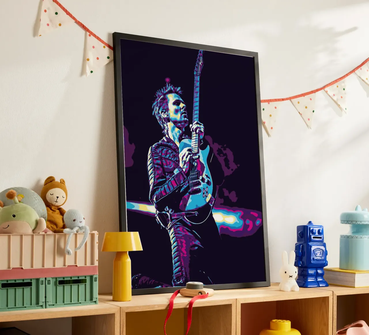 Citazioni di Matthew Bellamy poster con telaio in alluminio da neonartroom