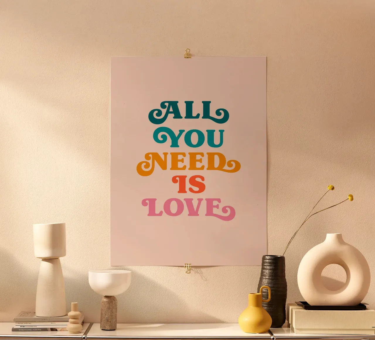Tutto ciò di cui hai bisogno è l'amore carta hahnemühle da Paigaam Studio