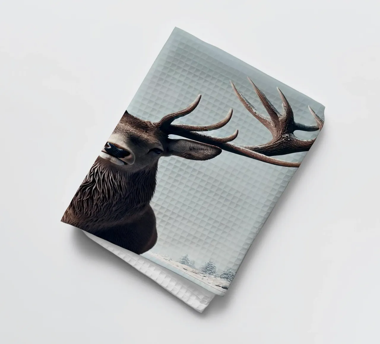Cerf majestueux torchon de Christmas Shop