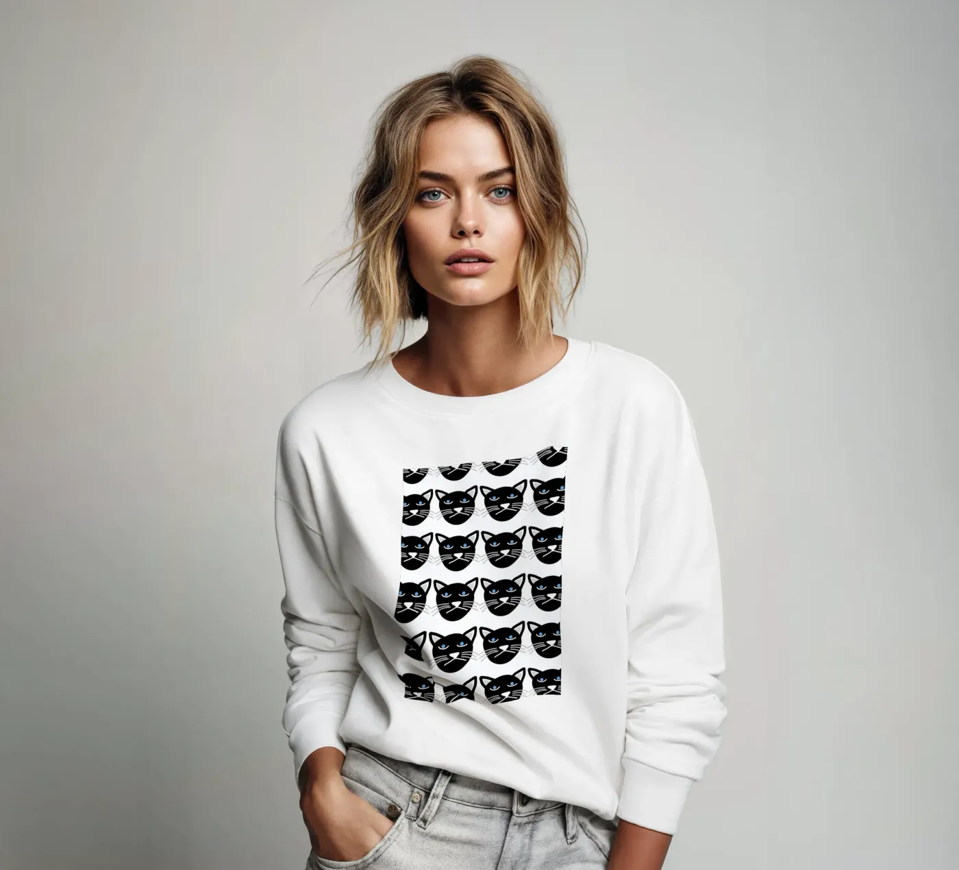 Grumpy Cat sweatshirt by Vasare Nar