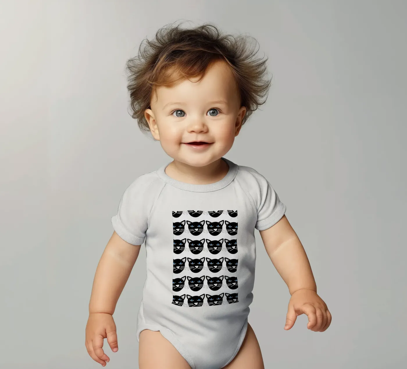 Grumpy Cat Kurzarm Babybody von Vasare Nar