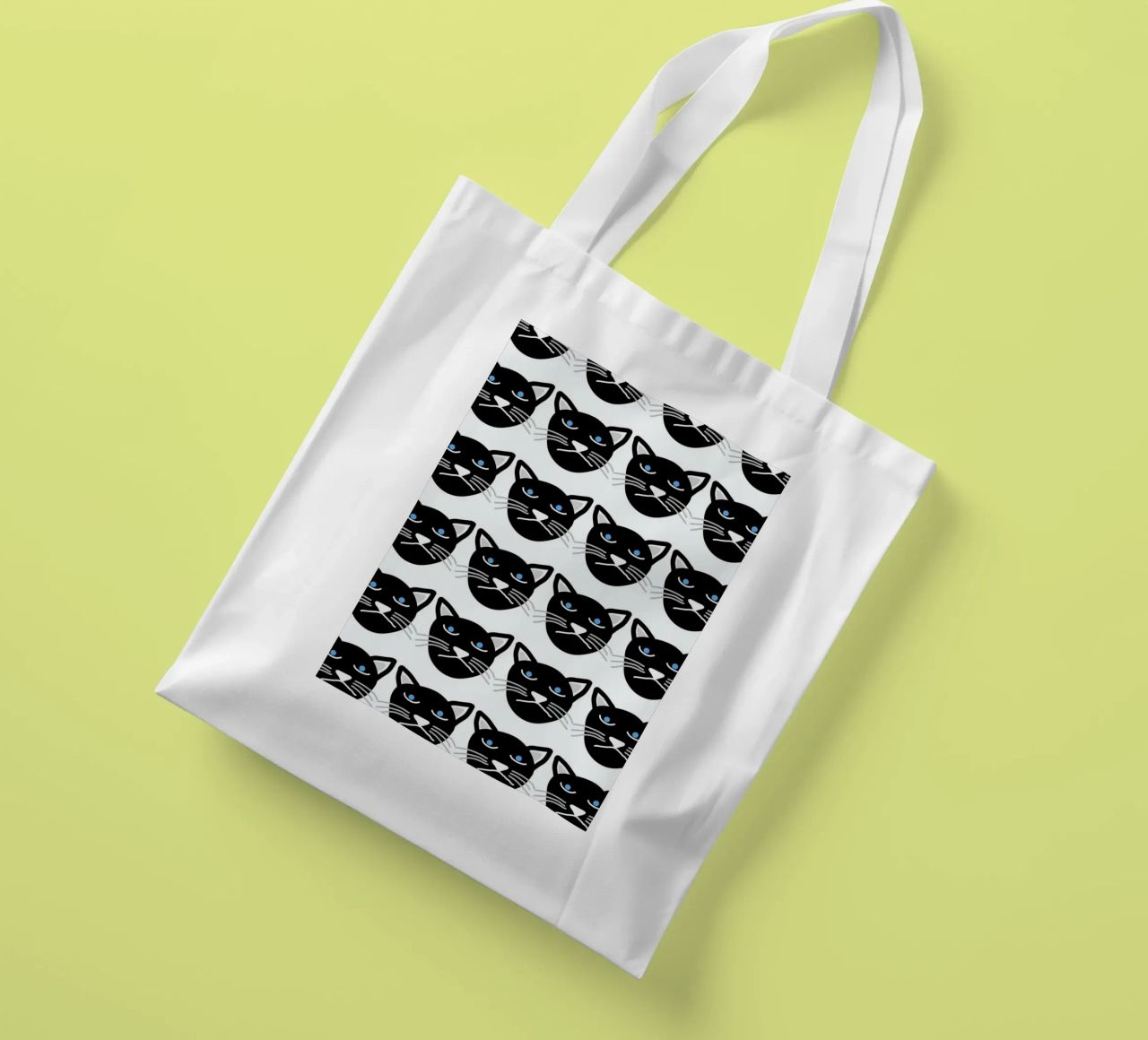 Grumpy Cat borsa in juta da Vasare Nar