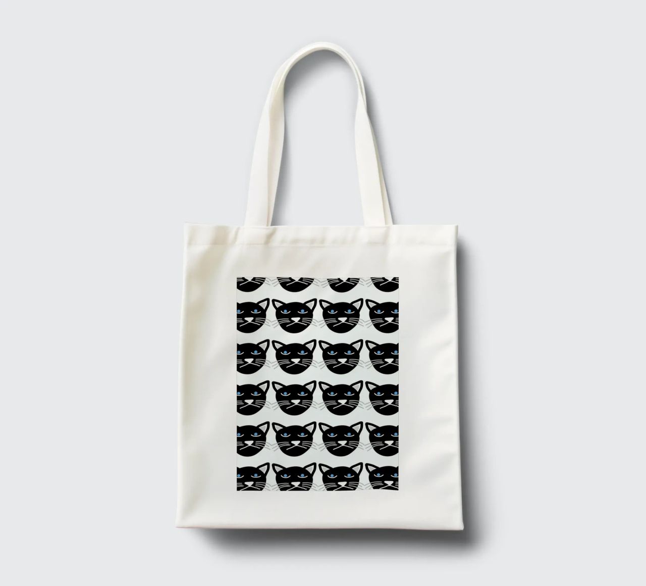Grumpy Cat borsa in juta da Vasare Nar