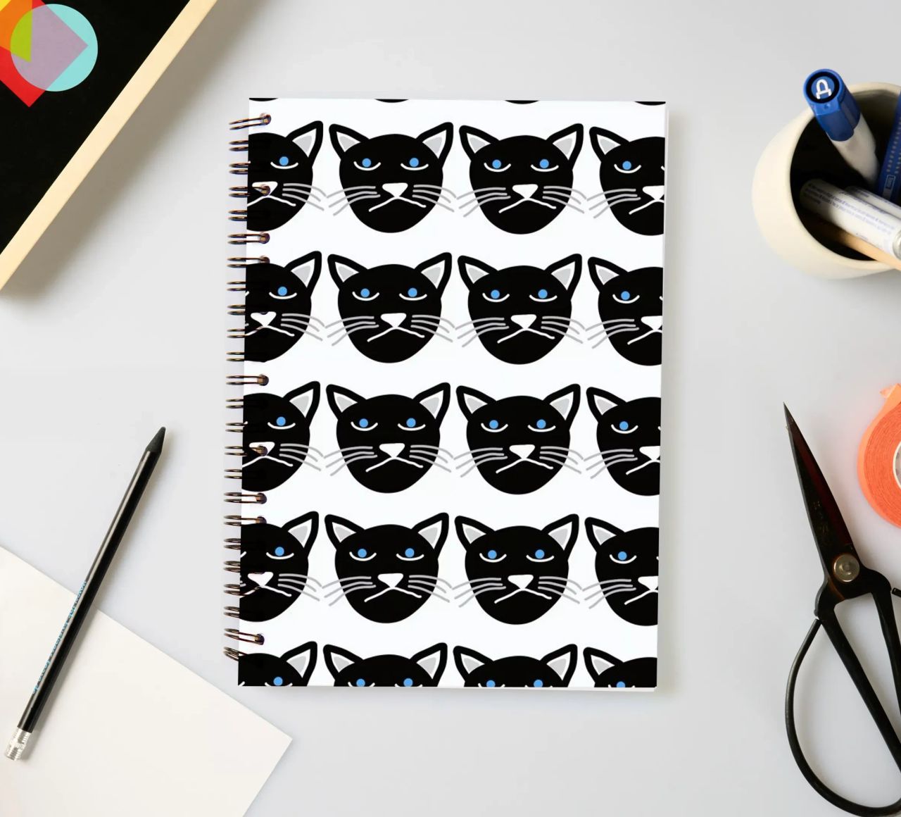 Grumpy Cat spiral notebook by Vasare Nar