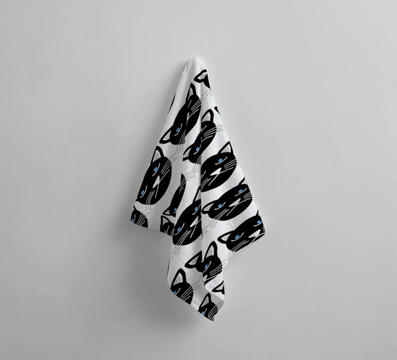 Grumpy Cat towel by Vasare Nar