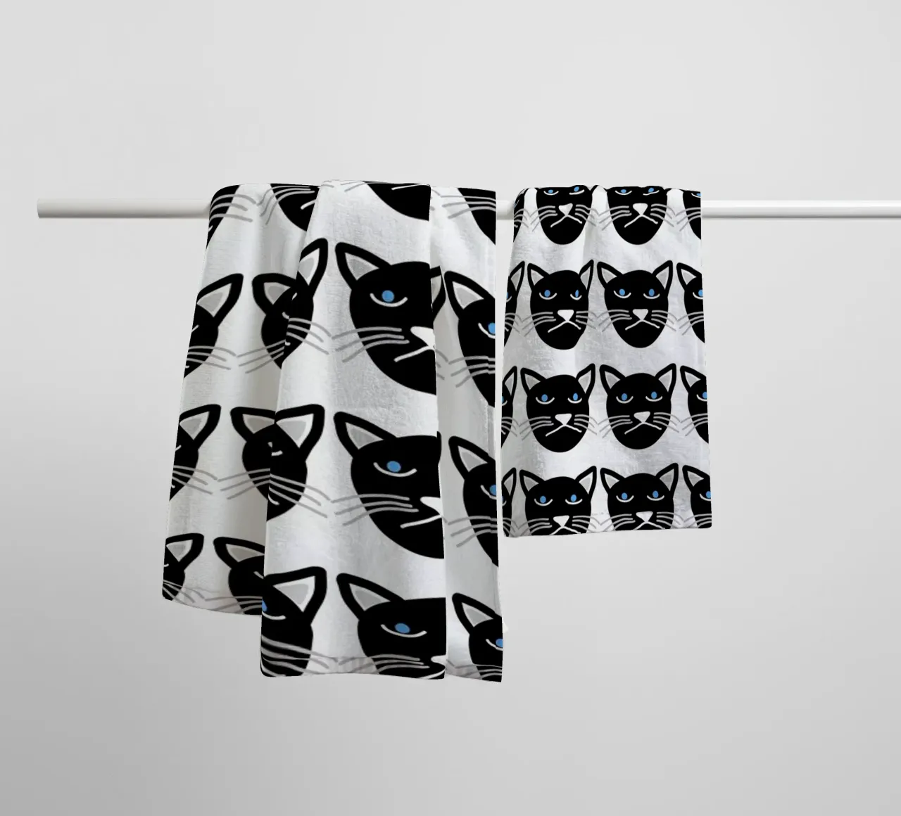 Grumpy Cat badhanddoek van Vasare Nar