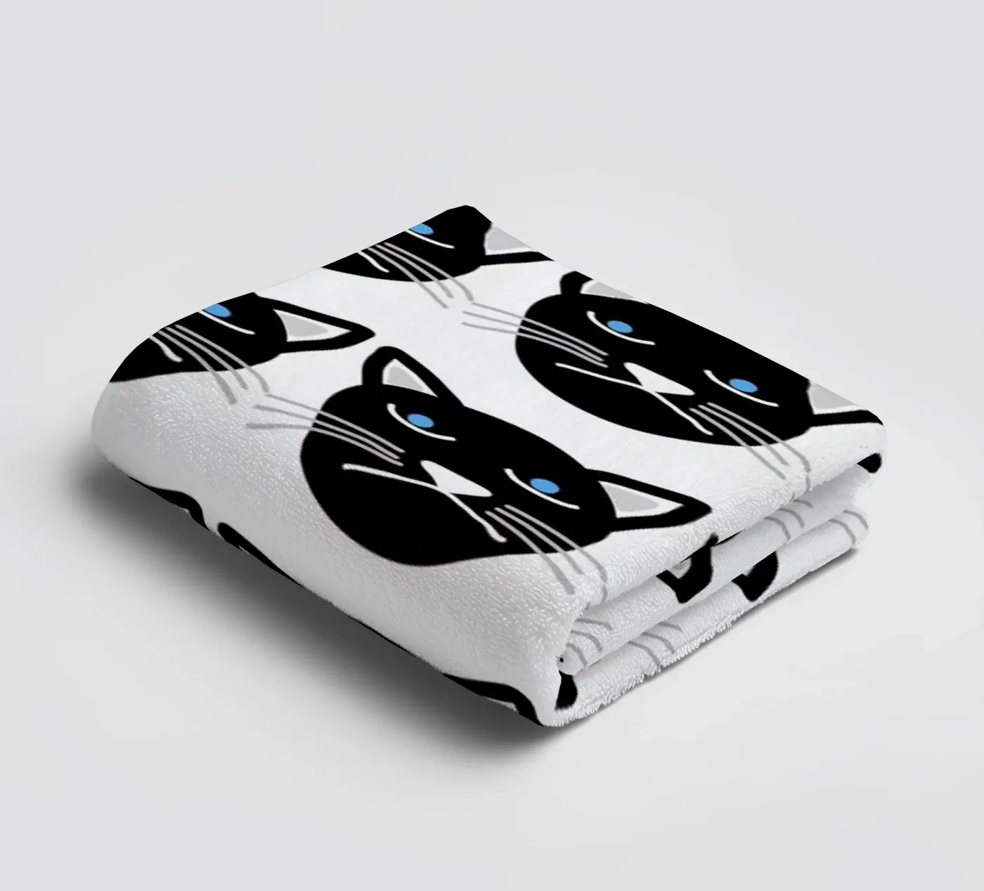 Grumpy Cat badhanddoek van Vasare Nar