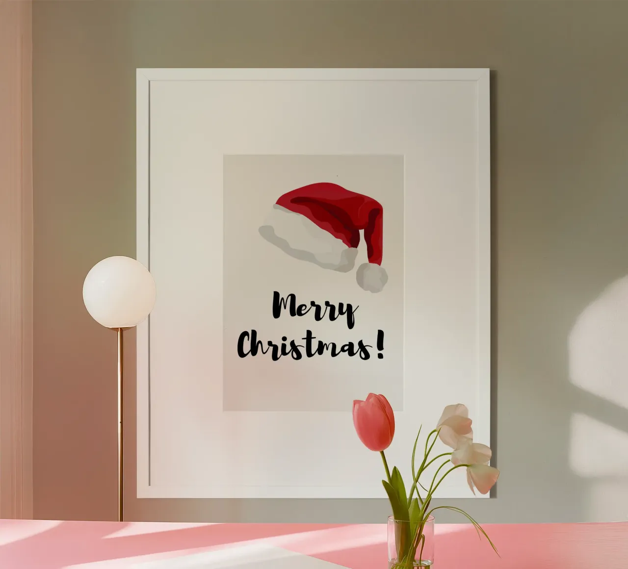 Merry Christmas - Festive wall decoration poster by Christmas Shop