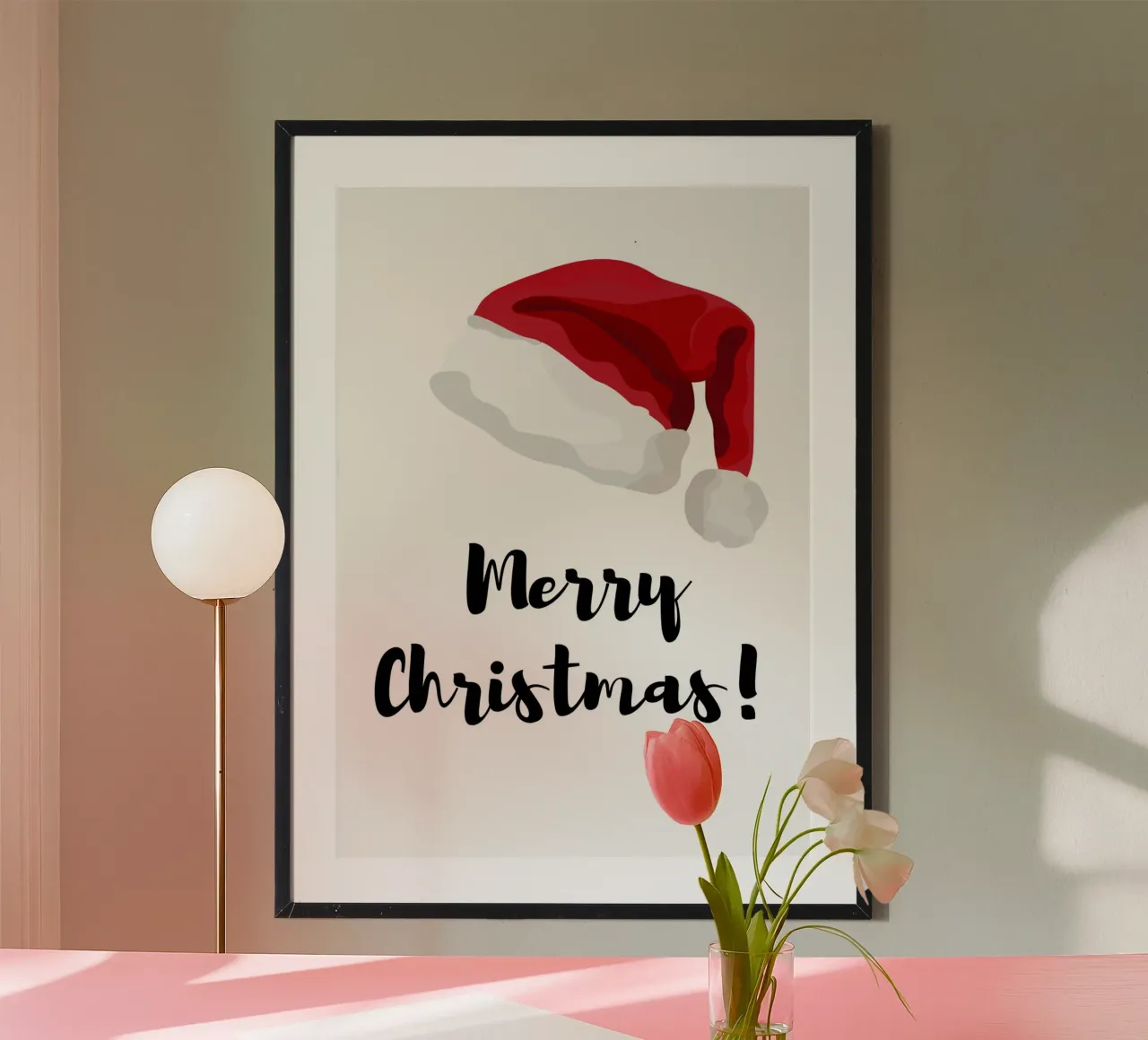 Merry Christmas - Festive wall decoration poster by Christmas Shop