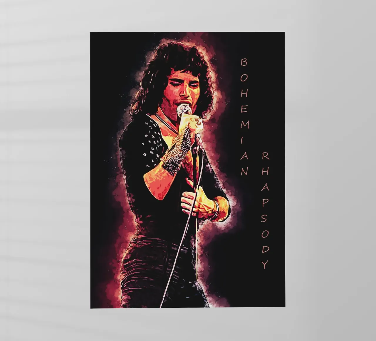 La leggenda di Freddie Mercury pellicola backlit da neonartroom