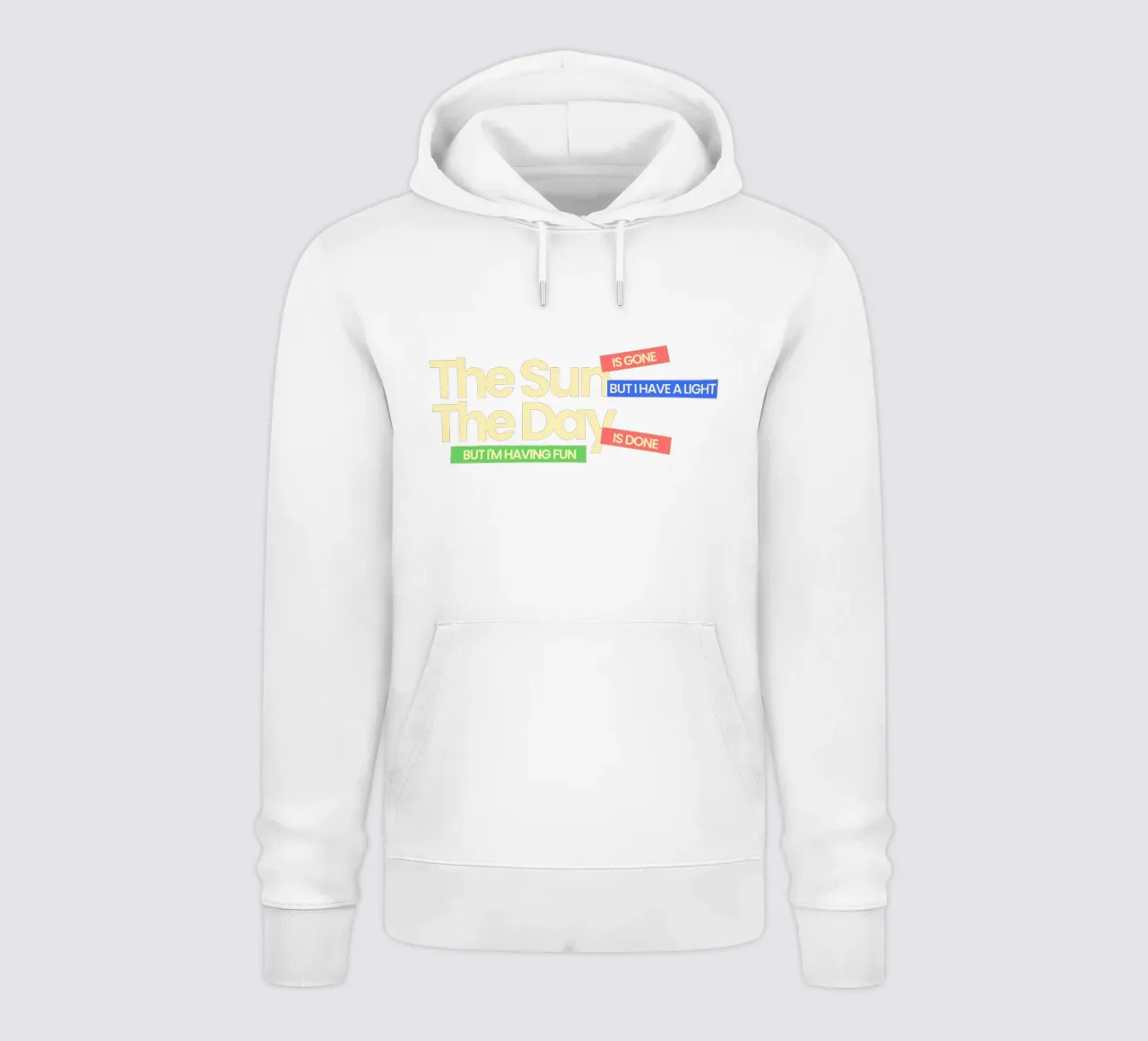 Il sole non c'è più, ma ho una luce felpa con cappuccio da Gunawan Rb